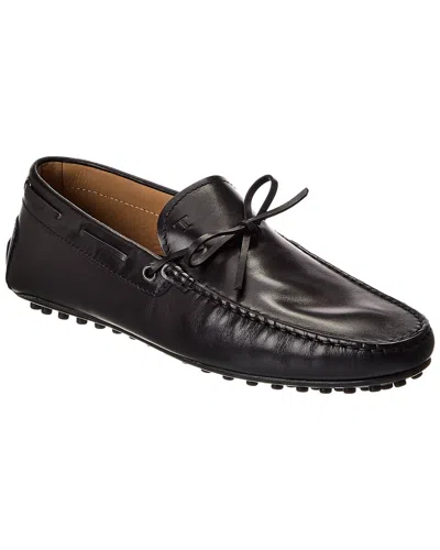 Tod's Leather Loafer In Black