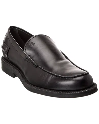 Tod's Leather Loafer In Black