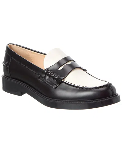 Tod's Leather Loafer In Multi