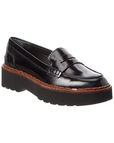 Tod's Leather Loafer In Black