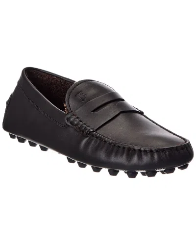 Tod's Leather Loafer In Transparent