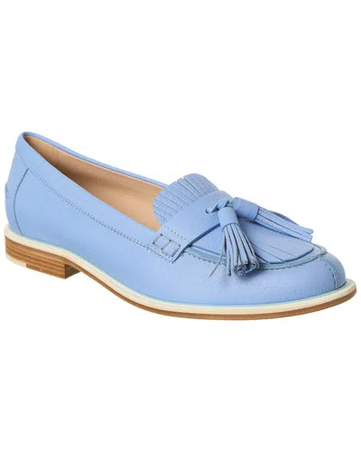 Tod's Leather Loafer In Blue