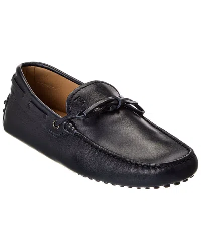 Tod's Leather Loafer In Blue