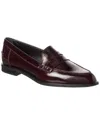 Tod's Gomma Basso 59c Mocassins In Burgundy
