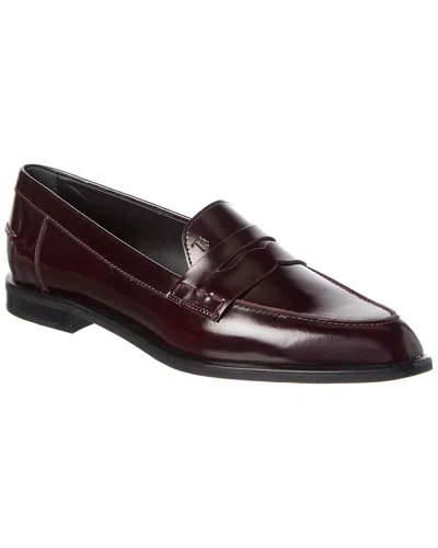 Tod's Leather Loafer In Brown