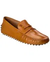 Tod's Leather Loafer In Brown