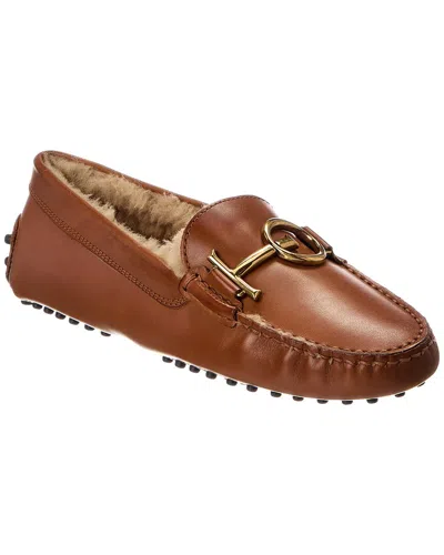 Tod's Leather Loafer In Brown