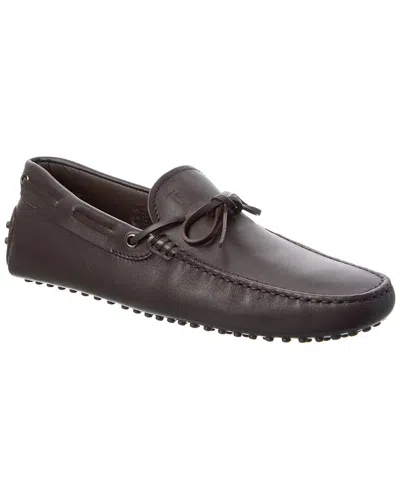 Tod's Leather Loafer In Brown
