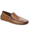 Tod's Leather Loafer In Brown