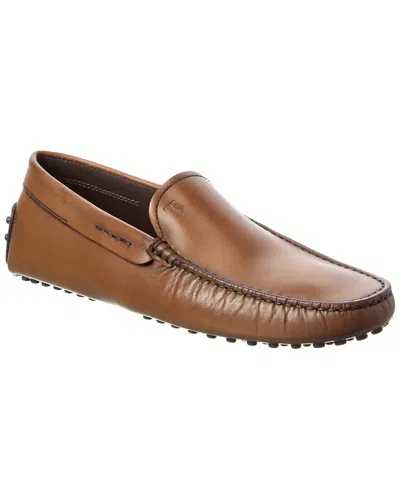 Tod's Leather Loafer In Brown