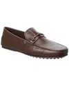 Tod's Leather Loafer In Brown