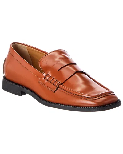 Tod's Leather Loafer In Brown