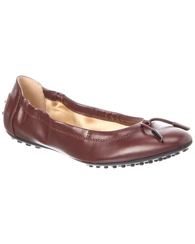 Tod's Leather Loafer In Multi