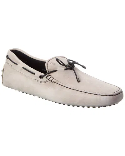 Tod's Leather Loafer In Gray