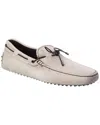 Tod's Leather Loafer In Gray