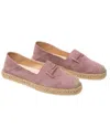 Tod's Suede Espadrilles In Pink