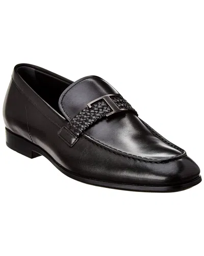 Tod's Leather Loafer In Black