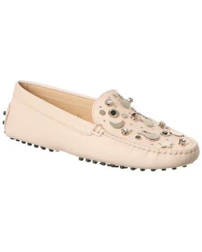Tod's Leather Loafer In Pink