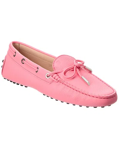 Tod's Leather Loafer In Pink