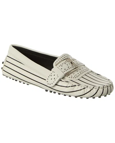 Tod's Leather Loafer In White