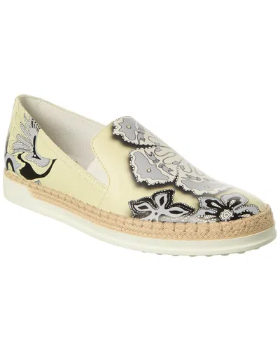 Tod's Leather Loafer In White