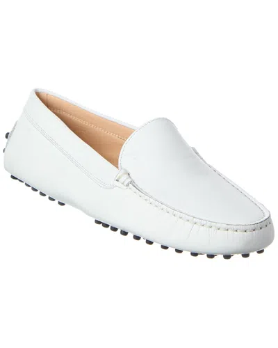 Tod's Leather Loafer In White