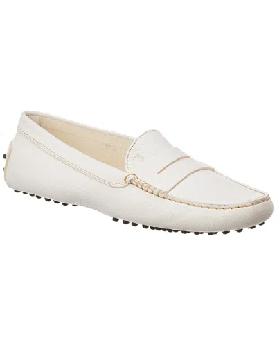 Tod's Leather Loafer In White
