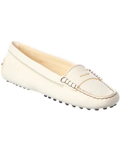 Tod's Leather Loafer In White