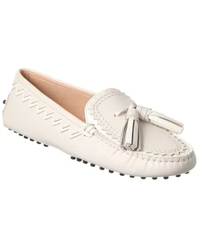 Tod's Leather Loafer In White
