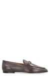Tod's Leather Loafers In Brown