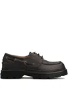 Tod's Leather Loafers Designed For Nautical Wear In Brown
