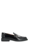 Tod's Leather Loafers In Black