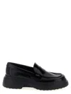 Tod's Chunky-sole Calfskin Loafer In Black
