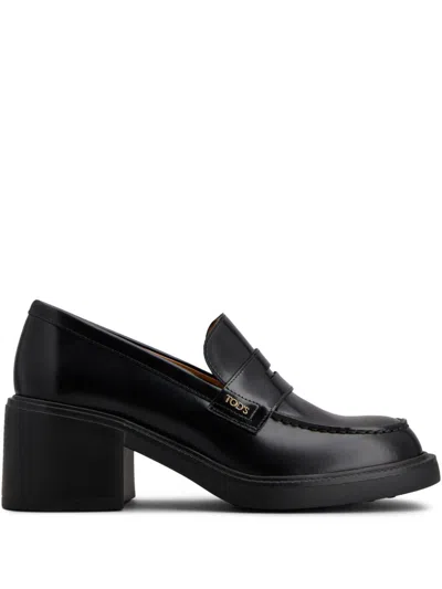Tod's Leather Loafers In Multi