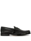 Tod's Black Leather Loafers For Men In Black