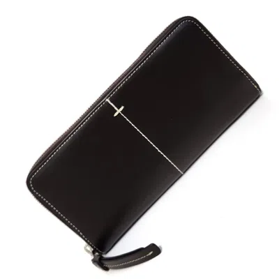 Pre-owned Tod's Leather Long Wallet (bi-fold) () In Brown