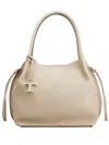 Tod's Leather Medium Bucket Bags In Sand