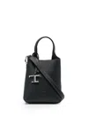 Tod's T-timeless Pendant Detail Micro Tote Bag In Black