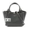 Tod's Leather Micro Handbag Black In Black