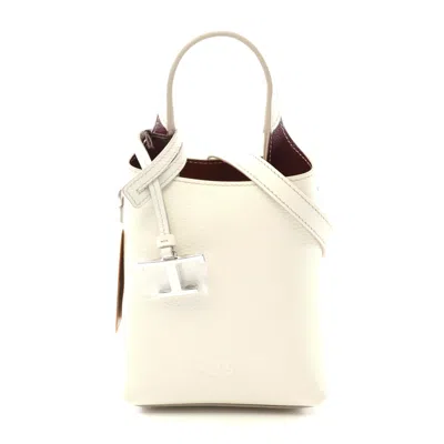 Tod's Leather Micro Handbag White