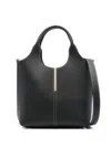 Tod's Leather Mini Tote With Branded Metal Bar Accessory Bags