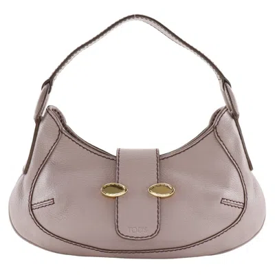 Tod's Leather One-shoulder Bag In Purple