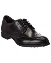 Tod's Leather Oxford In Black