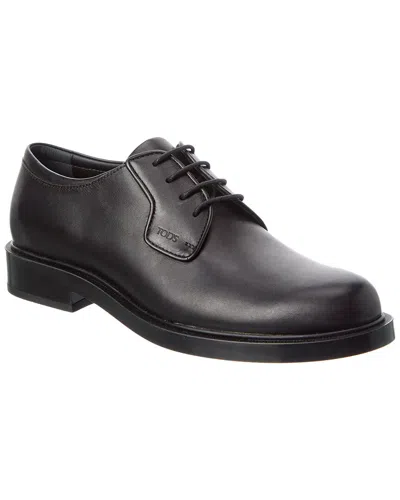 Tod's Leather Oxford In Black