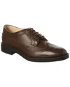 Tod's Leather Oxford In Brown