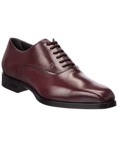 Tod's Leather Oxford In Brown