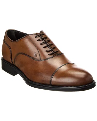 Tod's Leather Oxford In Brown