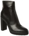 Tod's Leather Platform Bootie In Black