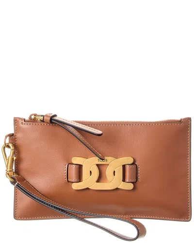 Tod's Leather Pouch In Brown