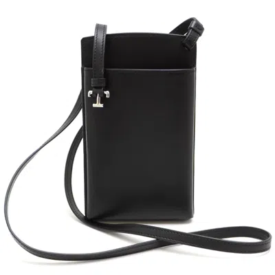 Pre-owned Tod's Leather Pouch () In Black